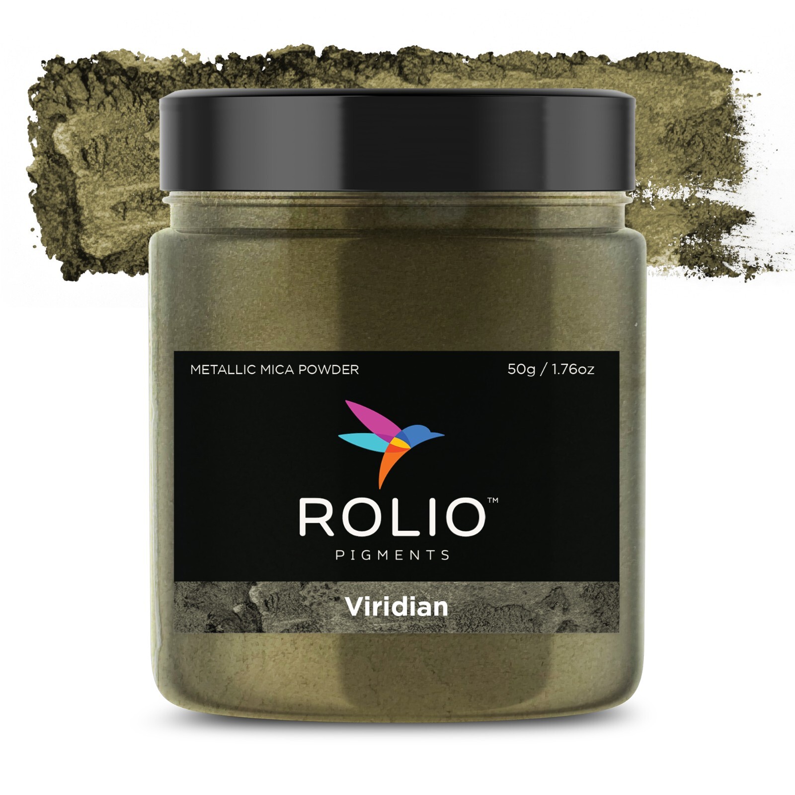 ROLIO Viridian 50g Metallic Mica Powder – For Epoxy Resin, Arts & Crafts