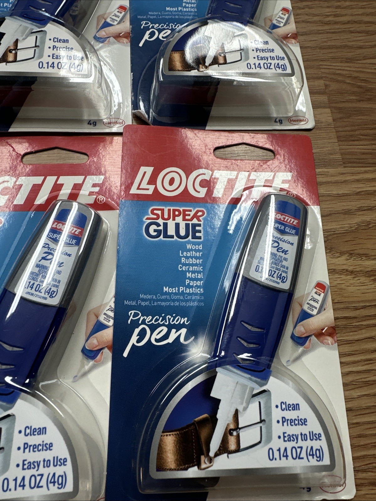 8 X Tubes Loctite Super Glue Precision Pens, Clean, Precise, Easy To Use 4 g