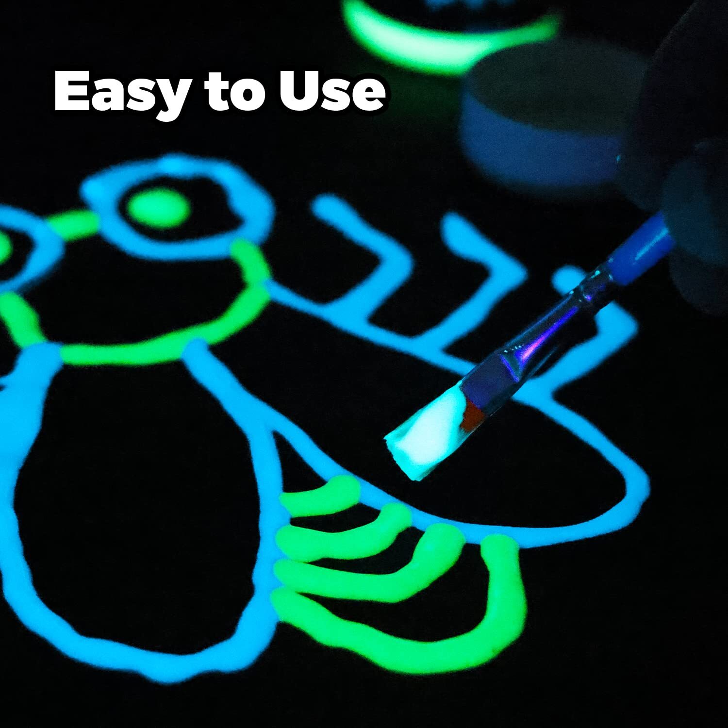 Glow In The Dark Paint Glow Paint Set Of Green And Blue Colors 60ml/2oz Each A