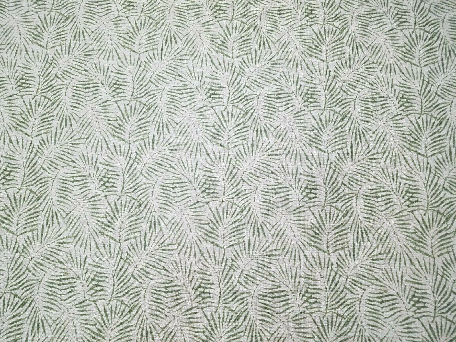 Palmira in Green Tea BTY 54″ Wide P Kaufmann Faux Linen Basket Weave Fern