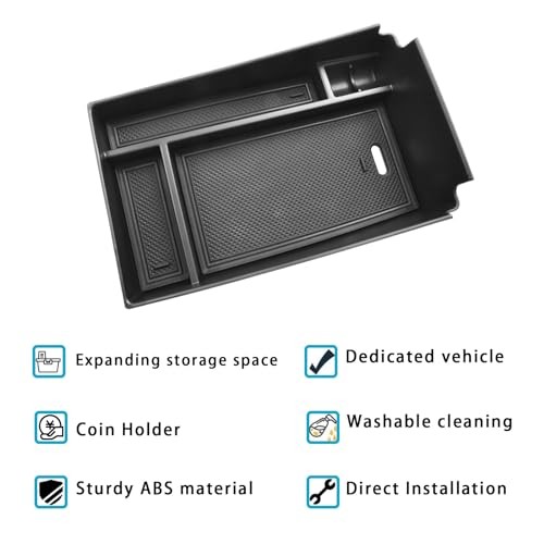 2026 HRV Center Console Organizer Compatible with 2023 2024 2025 2026 Black