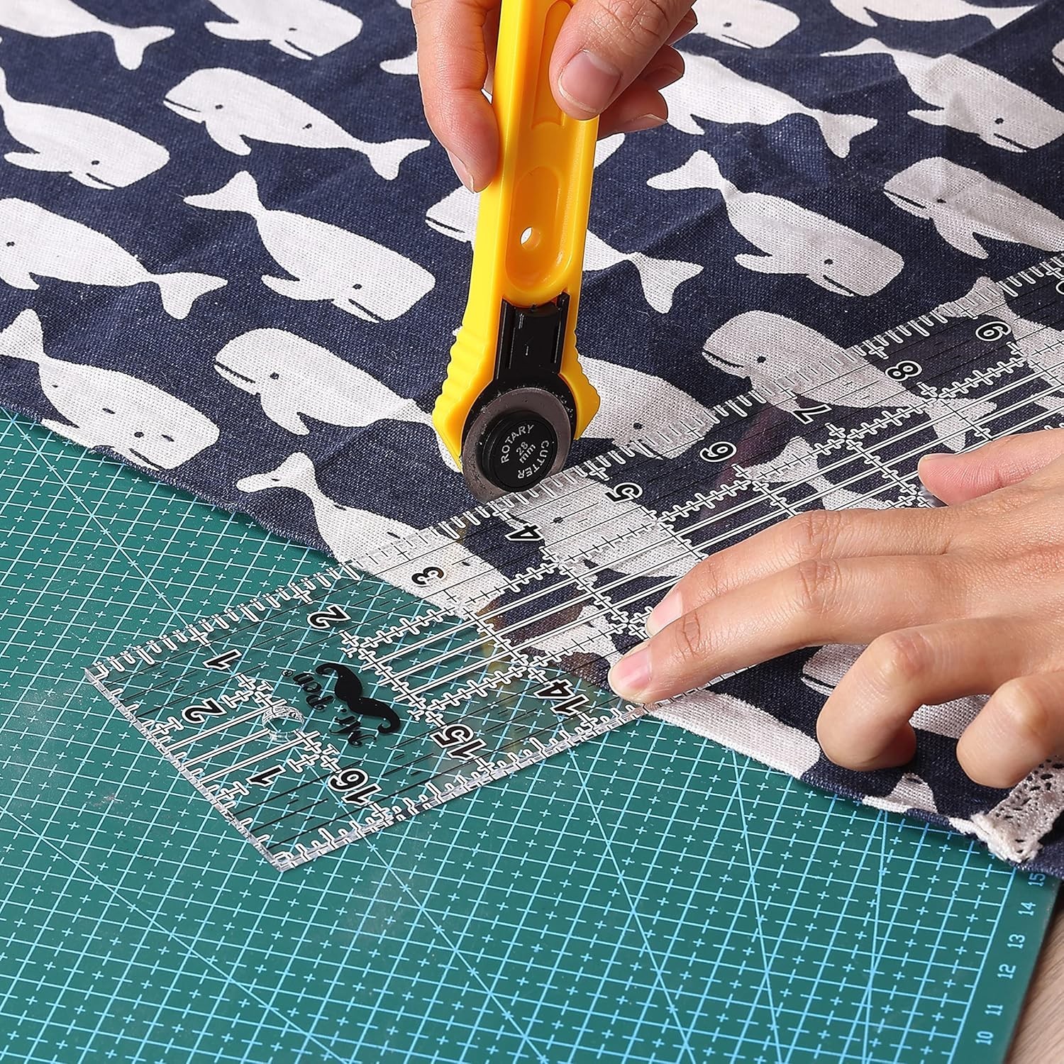 3 x 17 Inch Non-Slip Acrylic Quilting Ruler for Precision Sewing Projects