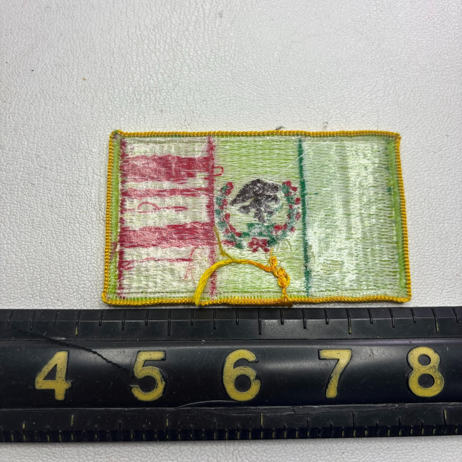 Kinda Rough Embroidered MEXICAN FLAG Mexico Theme Patch (Travel & Tourism) T161