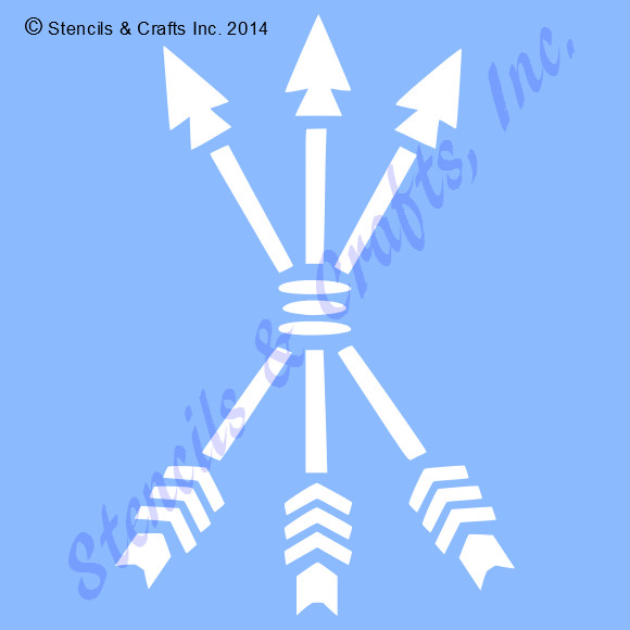 8″ ARROWS STENCIL WESTERN SOUTHWESTERN ARROW CRAFT STENCILS PATTERN TEMPLATE NEW