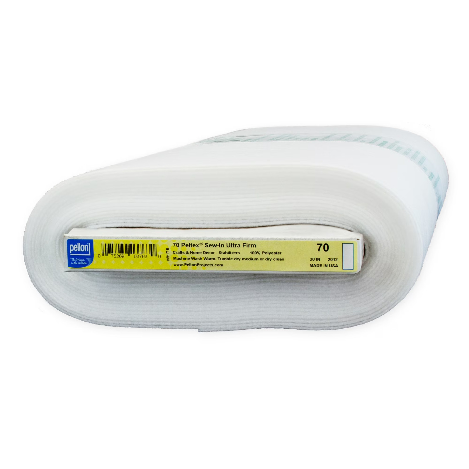 Pellon 70 Peltex Sew-in Fabric Stabilizer, White 20″ x 10 Yards by the Bolt