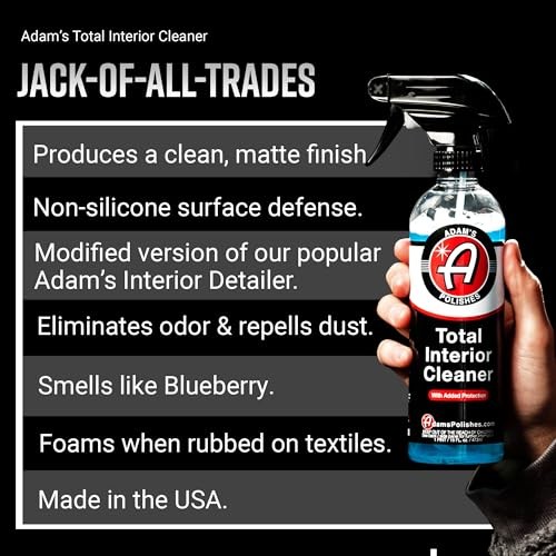 Adam’s Polishes Total Interior Cleaner & 16 Fl Oz (Pack of 1) Maine Blueberry