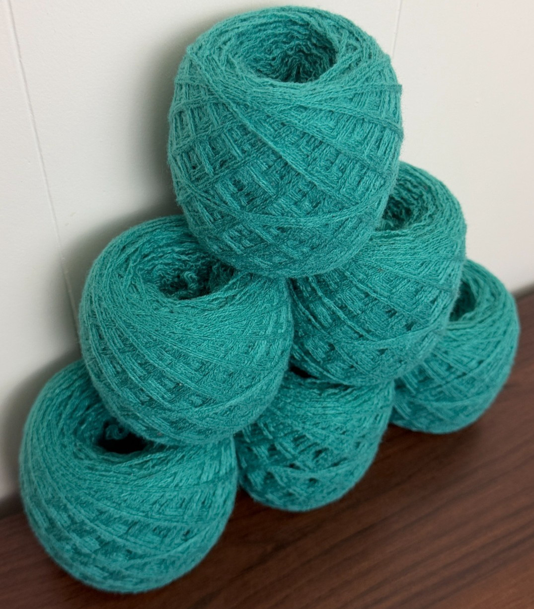 Reclaimed Acrylic Blend DK Yarn 911 Yds Teal Green 398g (6 Cakes)