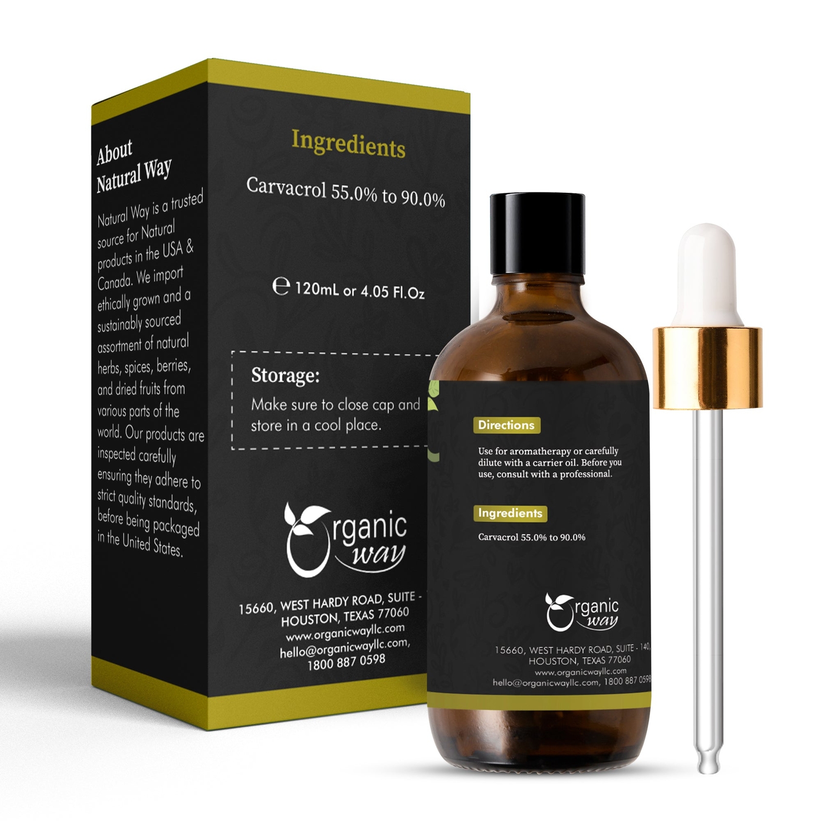 Natural way Oregano Oil essential oil 4 Fl Oz (120 ml)