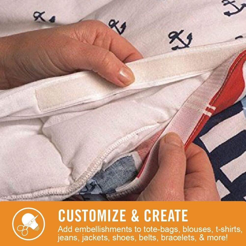 No Sew Sticky Tape, 10 Ft Fabric Adhesive For Hemming, White