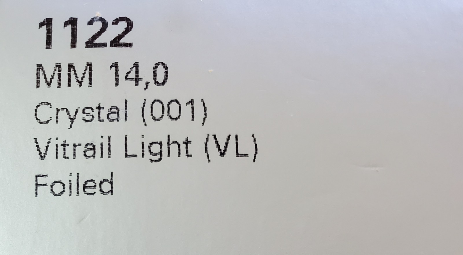 Swarovski 1122 Vitrail Light 14mm Rivoli Stone Foiled (2pcs)