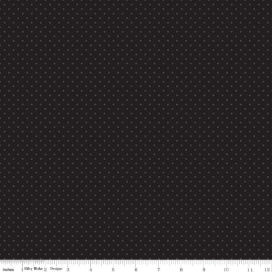 Swiss Dot Tone on Tone Black – Riley Blake Cotton Fabric