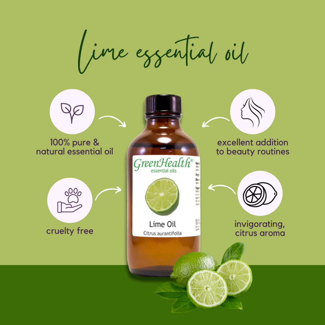 4 fl oz Lime Essential Oil (100% Pure & Natural) – GreenHealth