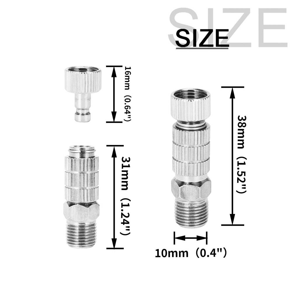 4PCS Airbrush Quick Release Disconnect Coupler 1/8″ Adapter Fitting Air Hose US