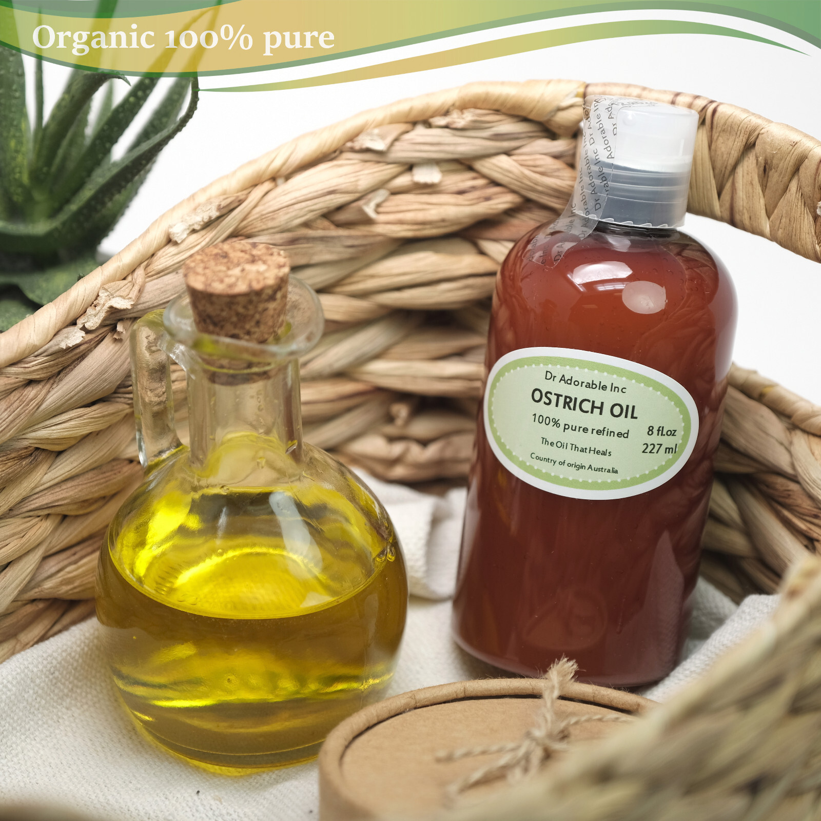 OSTRICH OIL BY DR.ADORABLE 100% PURE ORGANIC 0.5 1 2 4 8 12 16, 24,36 oz