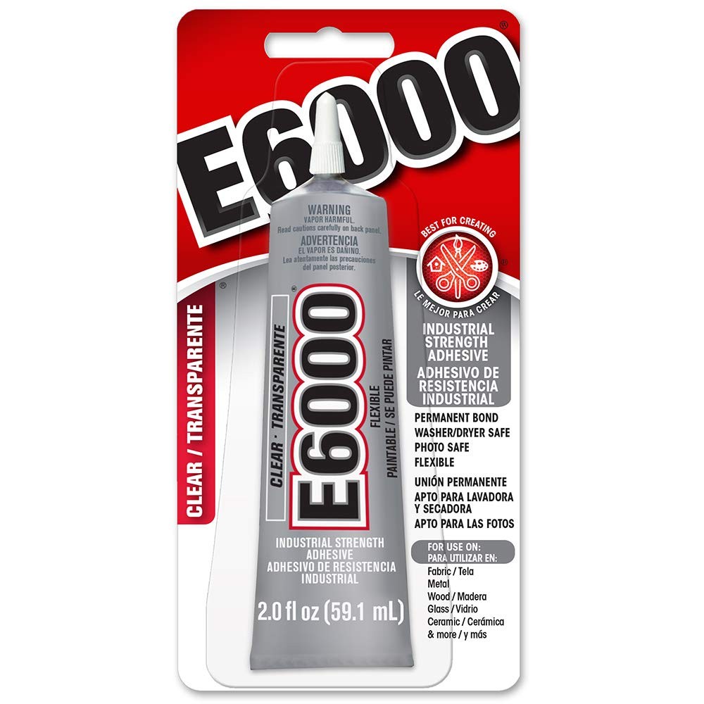 2 oz Eclectic Products 800432 E6000 Craft Adhesive 1 Count (Pack of 1), Clear