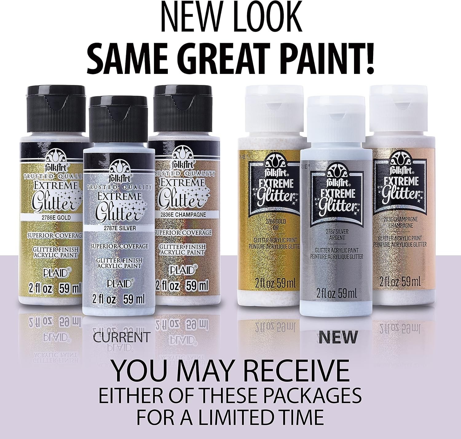 Non-Toxic Extreme Glitter Acrylic Paint 2 oz – Dazzling Silver for Every Surface