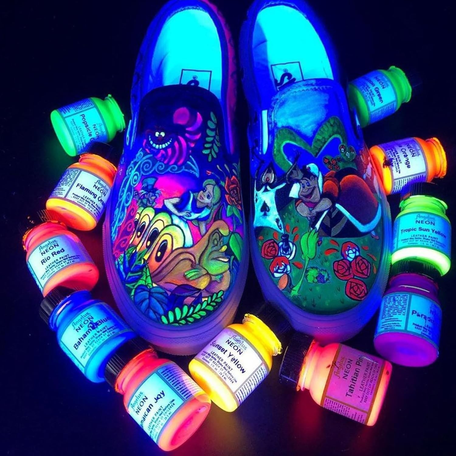 Neon4 Oz Leather Paint Tahitian Pink