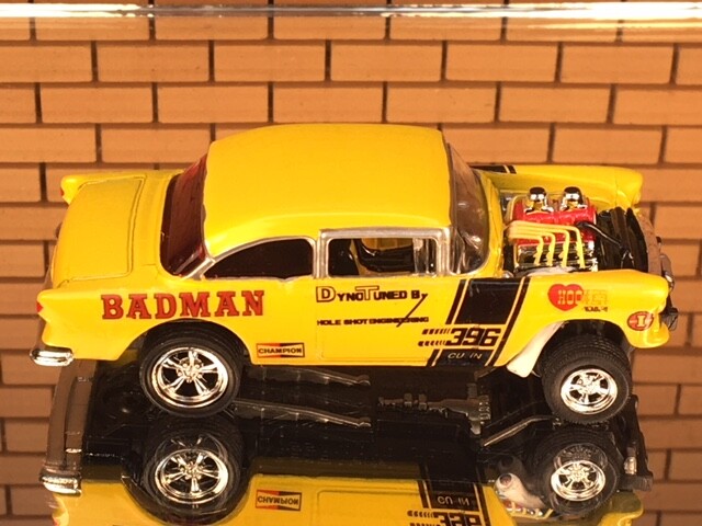 55 Chevy Gasser Badman Water Slide Decals 1:64, 1:43, 1:32, 1:24 or 1:18 scale