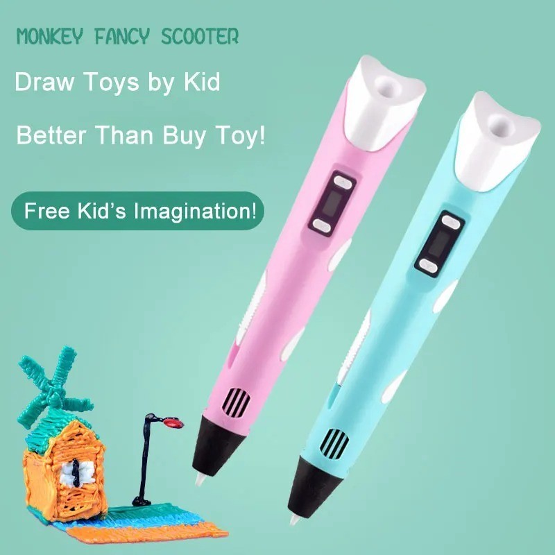 3D Printer Pen Set Free PLA Filaments for Art Intelligent Crafting Doodler