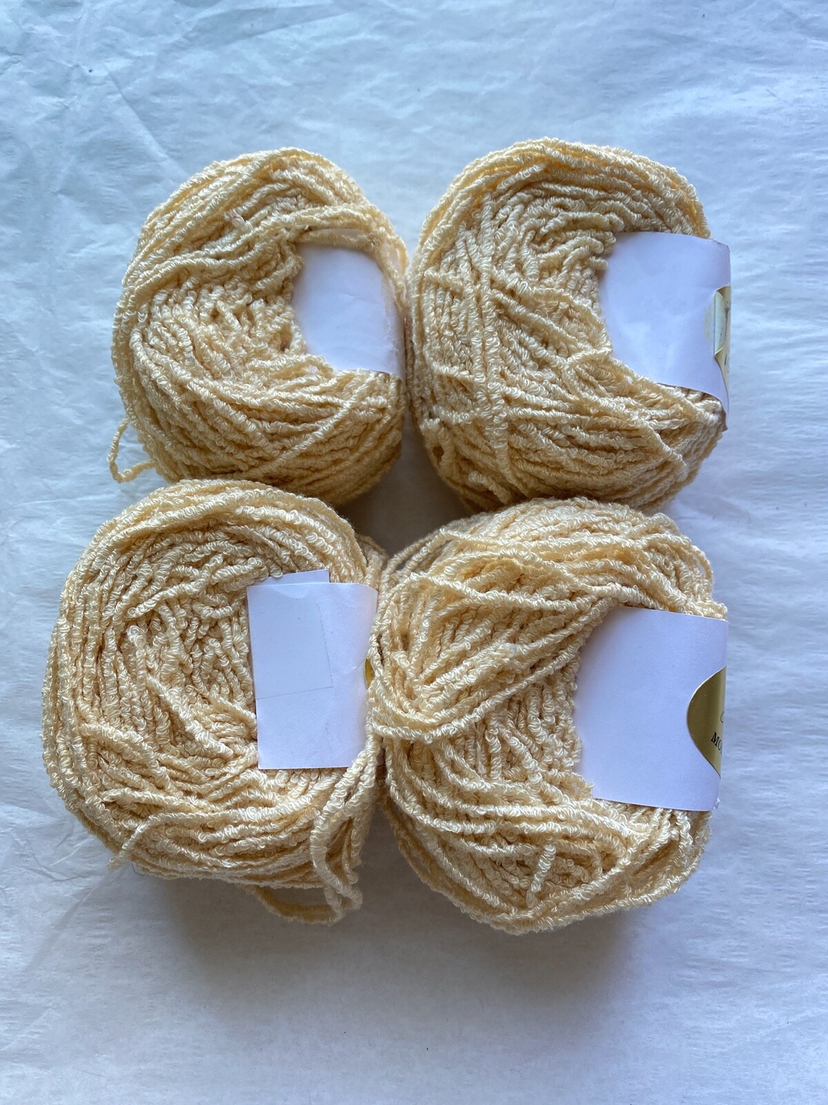 Private Label 100 Yards Viscose French Vanilla Worsted Yarn