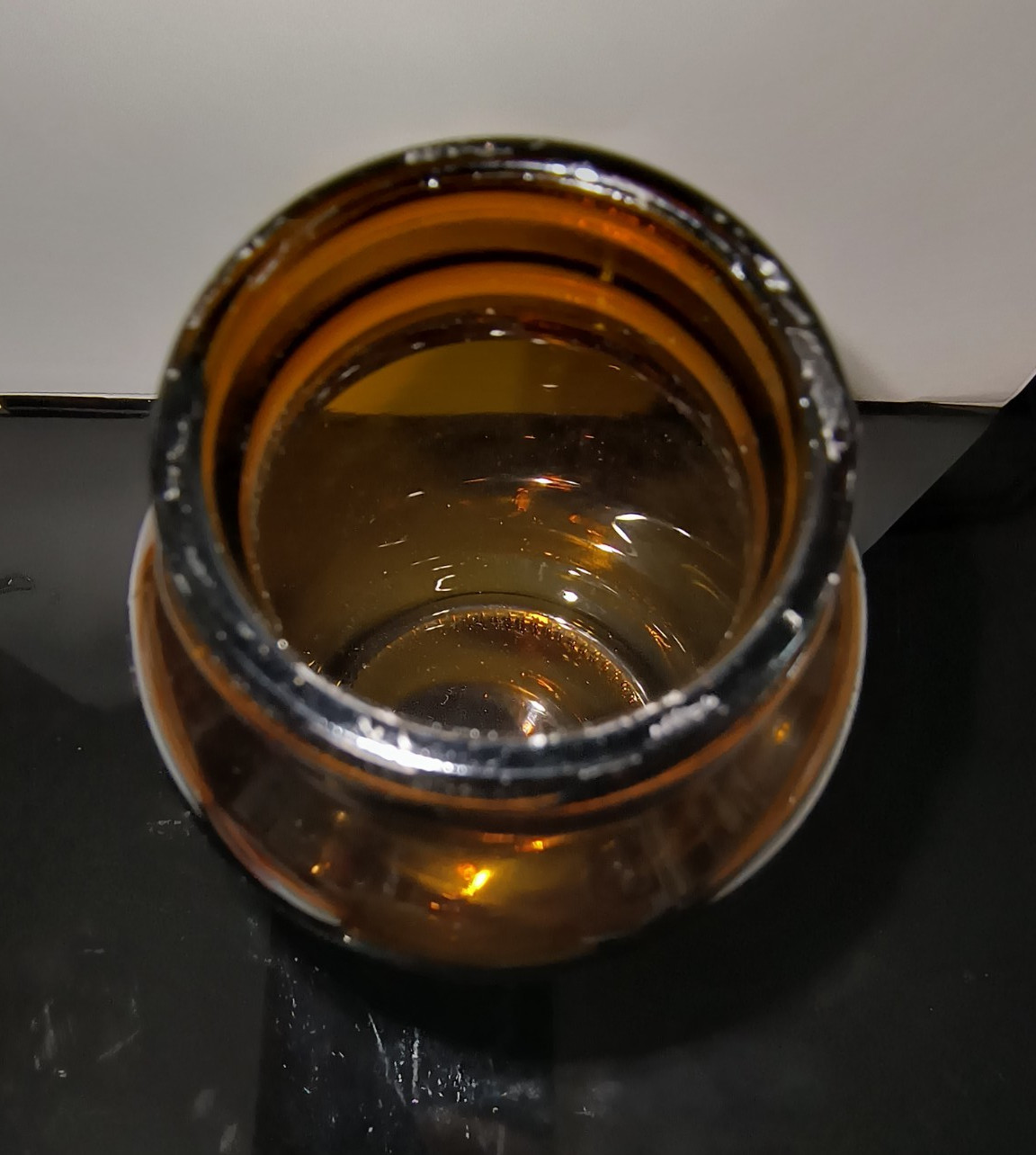 Set of 8 EMPTY Brown Amber Glass Bottles Storage Pills Supplement Modern