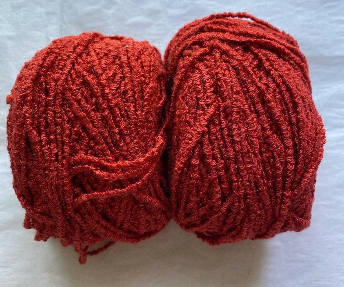 Private Label 100 Yards Viscose Brick Red Worsted Yarn