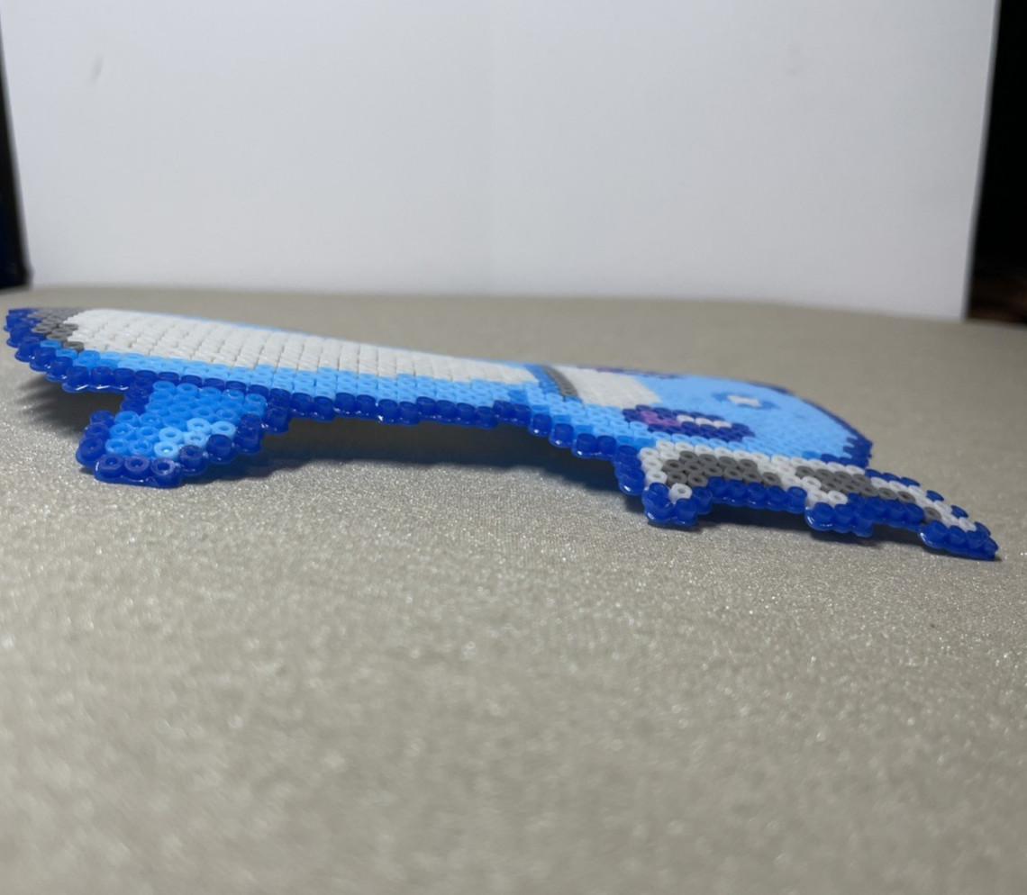 Dratini Pokemon Perler Beads Artwork Details in description
