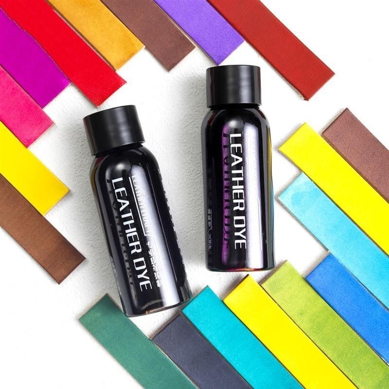 NEW 30ml Leather Dye Pigment Bottle for DIY Vegetable Tanned Leather Crafts