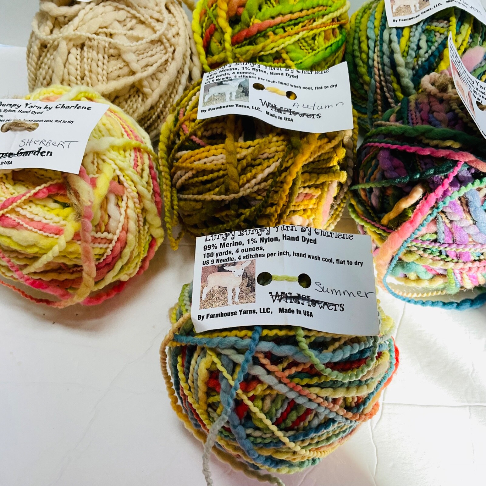 Farmhouse Yarns New Lumpy Bumpy Yarn Unit of 1 Select From Drop Down Box Merino