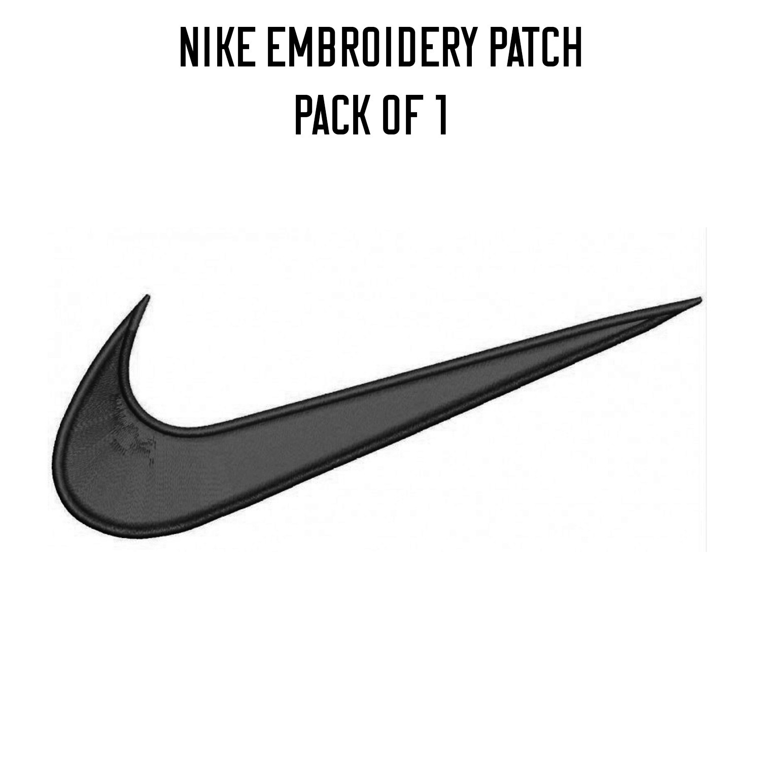 SWOOSH Logo Patch 2.25″ Embroidered Iron/Sew-on Badge for Jackets, Hats,Bags