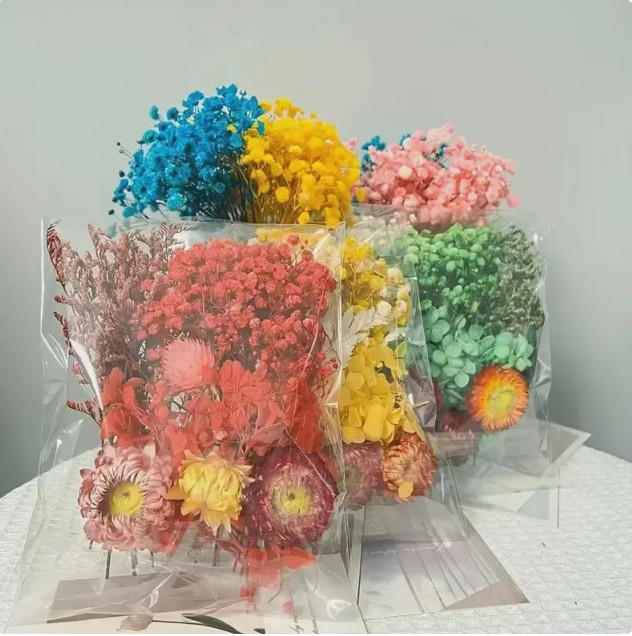Mixed Dried Pressed Flowers for DIY Crafts, Wedding Decor, Party Favors & Candle