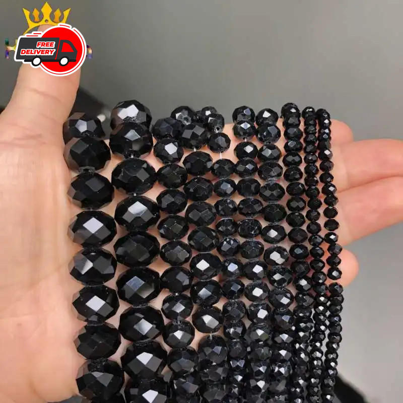 Glass Crystal Rondelle Bead Loose Spacer Beads Jewelry Making 4/6/8/10/12/14mm