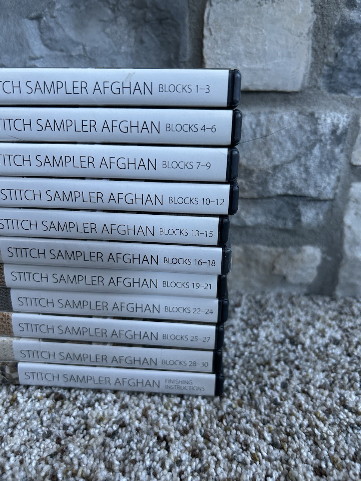 Annie’s Crochet Afghan Block-of-The-Month Stitch Sampler 1-30 & Finishing E26