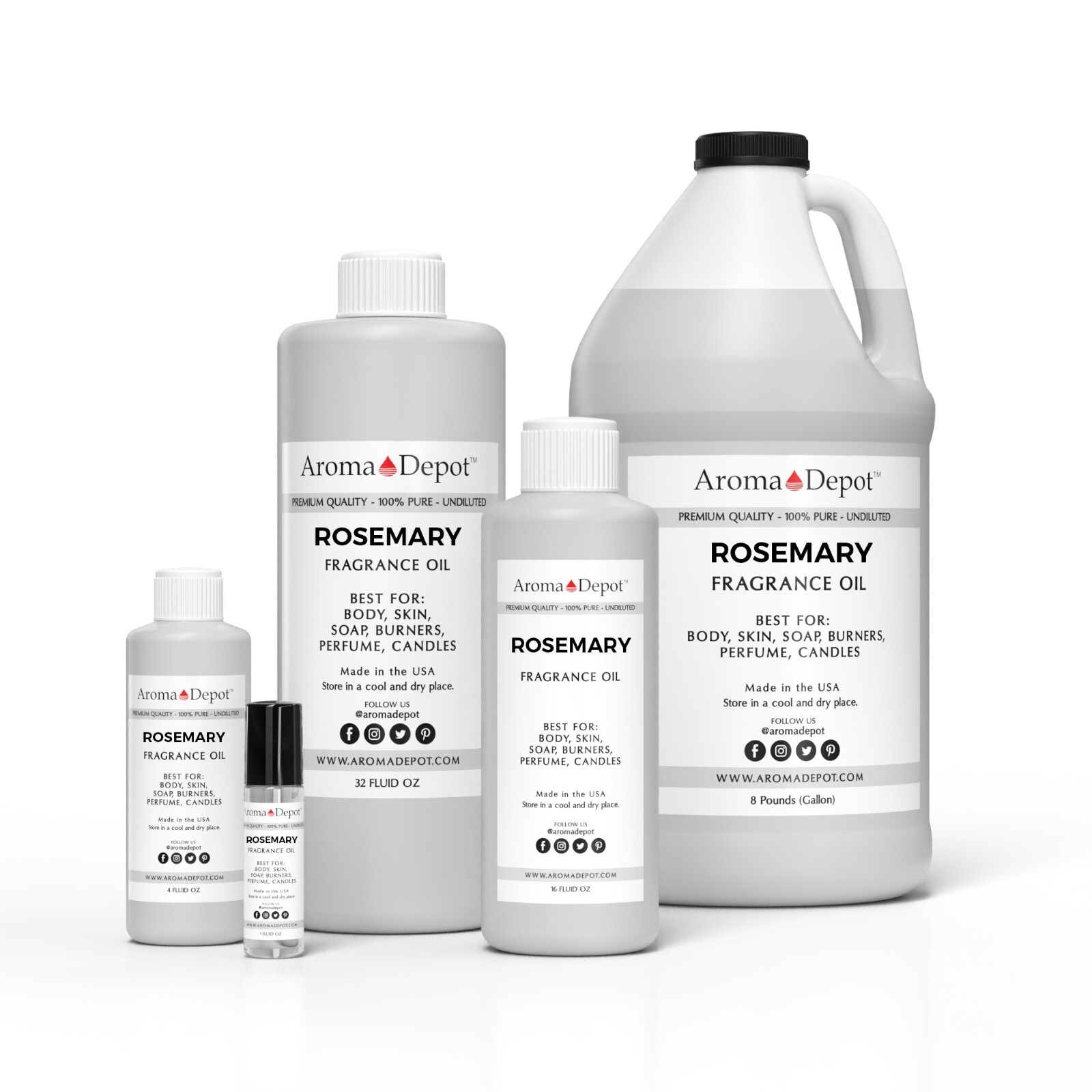 Rosemary Fragrance Oil for Body, Candles, Soaps, Lotions, Diffusers & Warmers