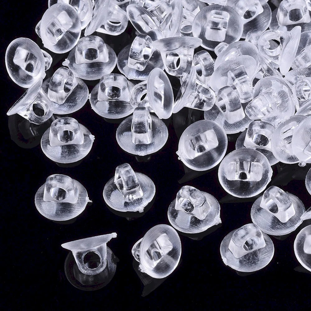 12pc. Pack of 8mm Plastic Button Shank 3mm hole Button Glue On Back Button Suppl