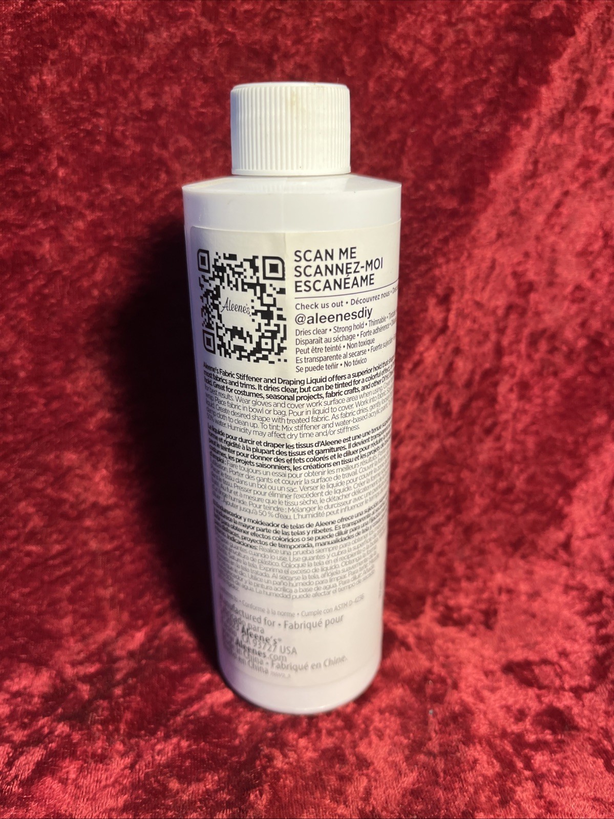 Aleene’s Fabric Stiffener & Draping Liquid 16 Oz