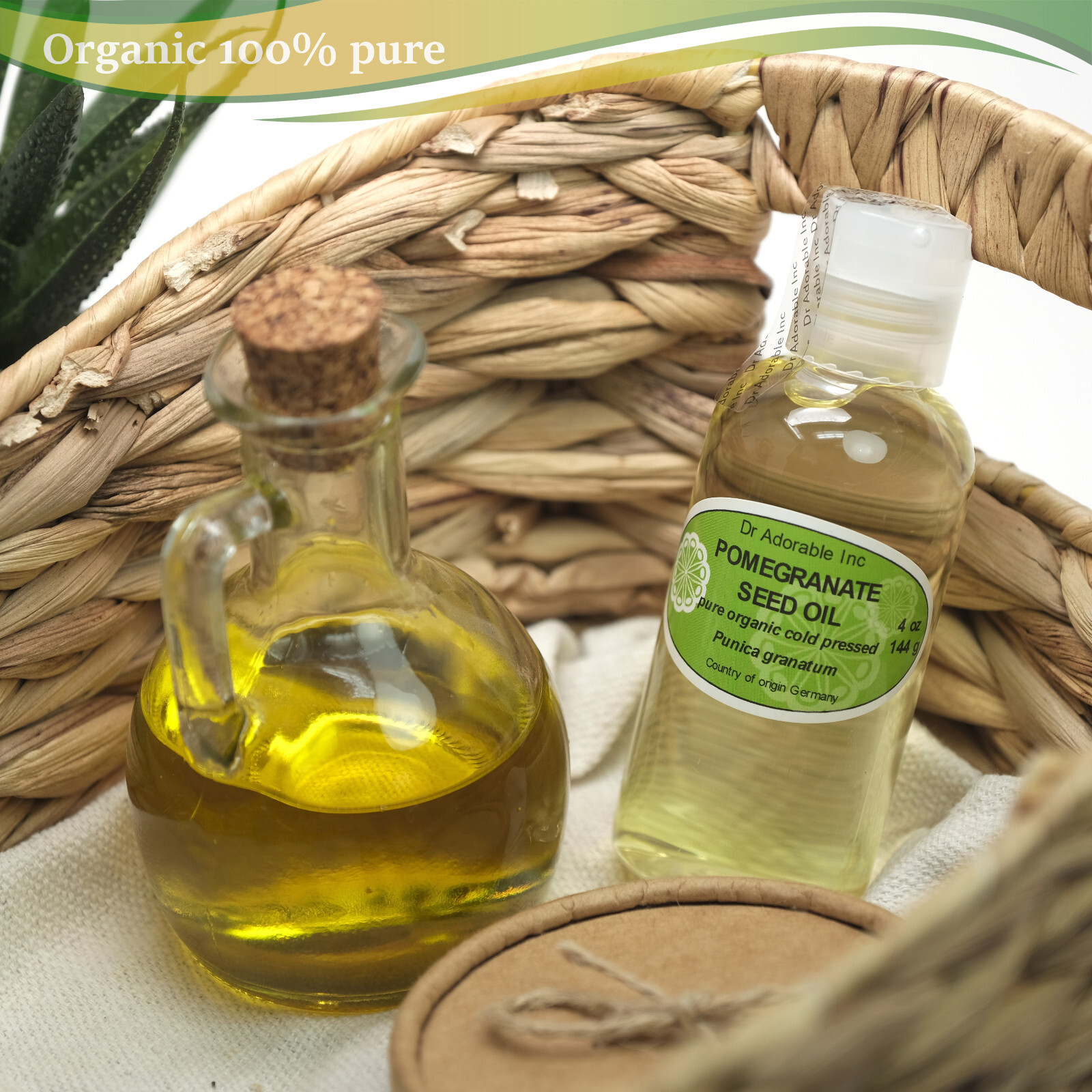 POMEGRANATE SEED OIL BY DR.ADORABLE 100% PURE ORGANIC COLD PRESSED 2oz-UP TO 7LB