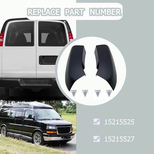 Roof Molding Rear Exterior Left & Right Side Fits for 2003-2023 Chevy