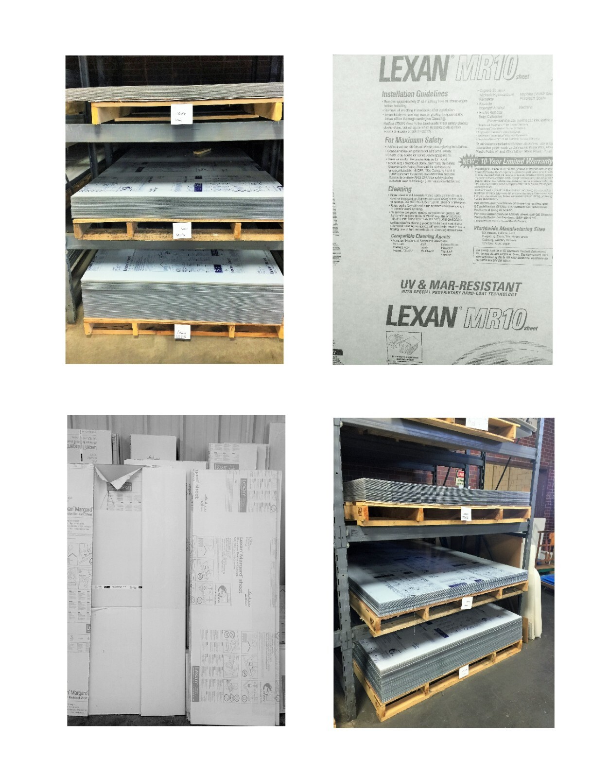 MR-10 Lexan Polycarbonate Clear Sheet UV Plastic Scratch-Free WindShield Margard