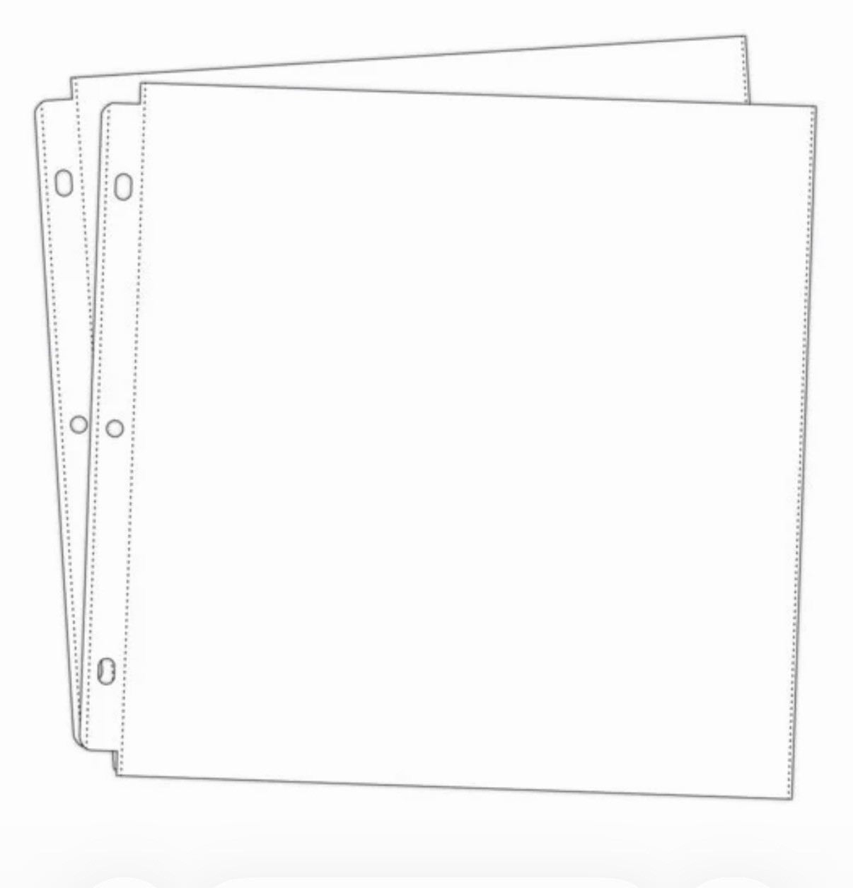 CTMH MEMORY PROTECTORS 12” X 12”Top Load Single Pocket Qty 20 Pages
