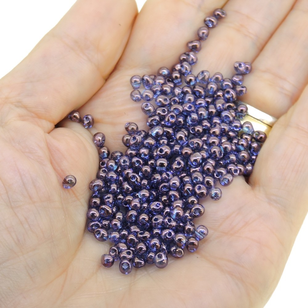 Miyuki Drop Beads 3.4mm Teardrop Shape 9GM Violet Gold Luster