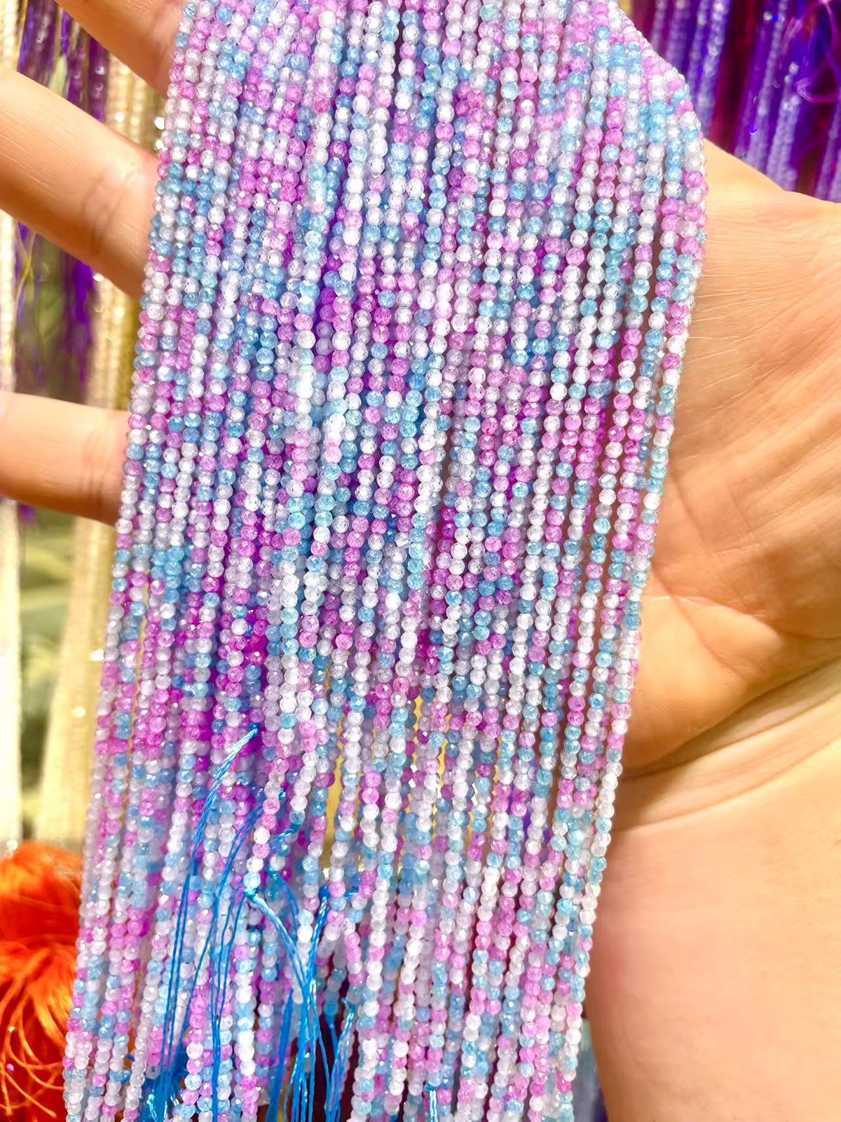 2mm High Quality Dopamine Faceted Mixed Natural Zircon Beads for Jewelry Making