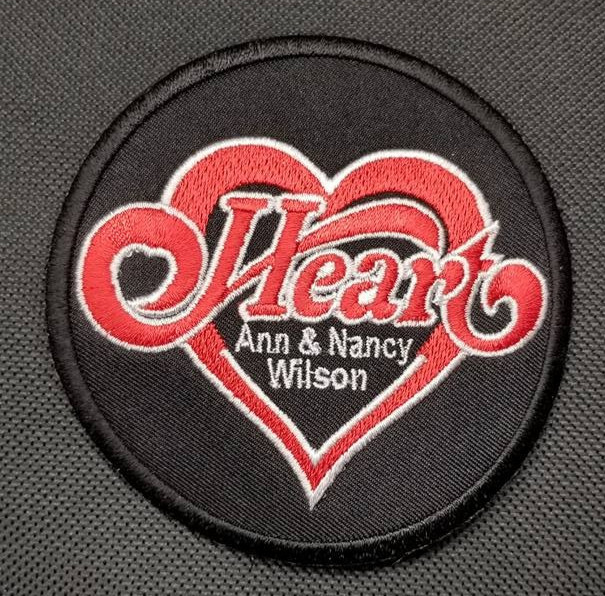 Heart Ann & Nancy Wilson Embroidered Rock Band Patch approx 3.5″ Round