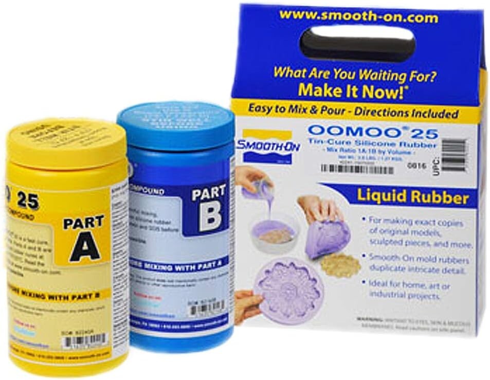 Oomoo 25-1A:1B Mix by Volume Tin Cure Silicone Rubber – Pint Unit