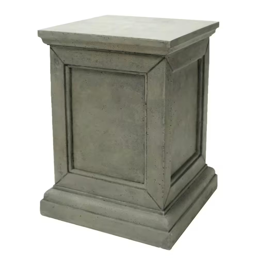 18 In. L X 18 In. W X 24 In. H Square Stand Stone in Aged Granite