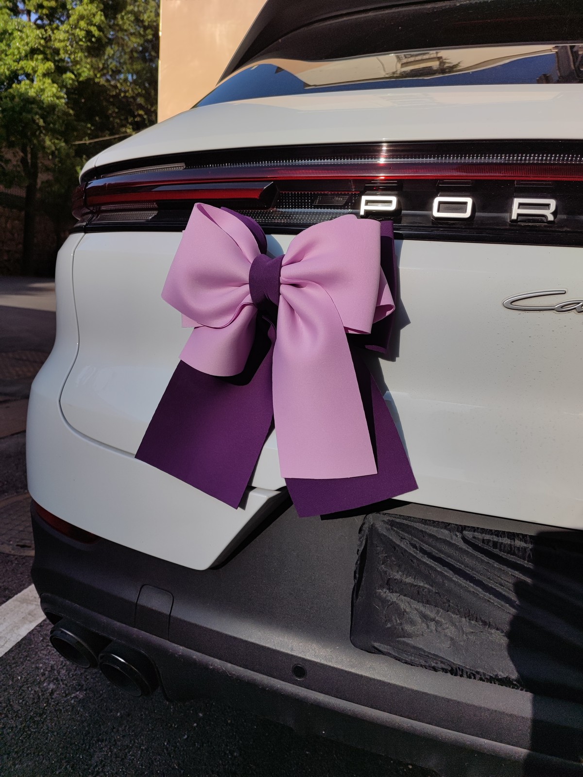 14-15 inchRemovable bow tie car rear trunk extra large car exterior decoration