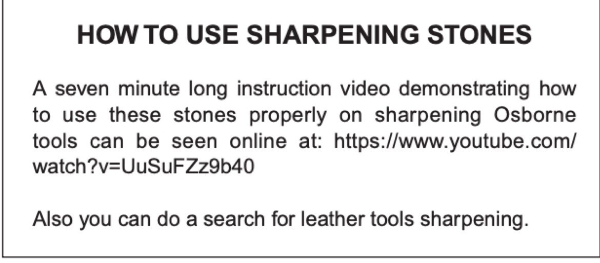 C.S. Osborne No. 1026 Bench Stone Knife Edge Sharpening Stone for oil (64520)
