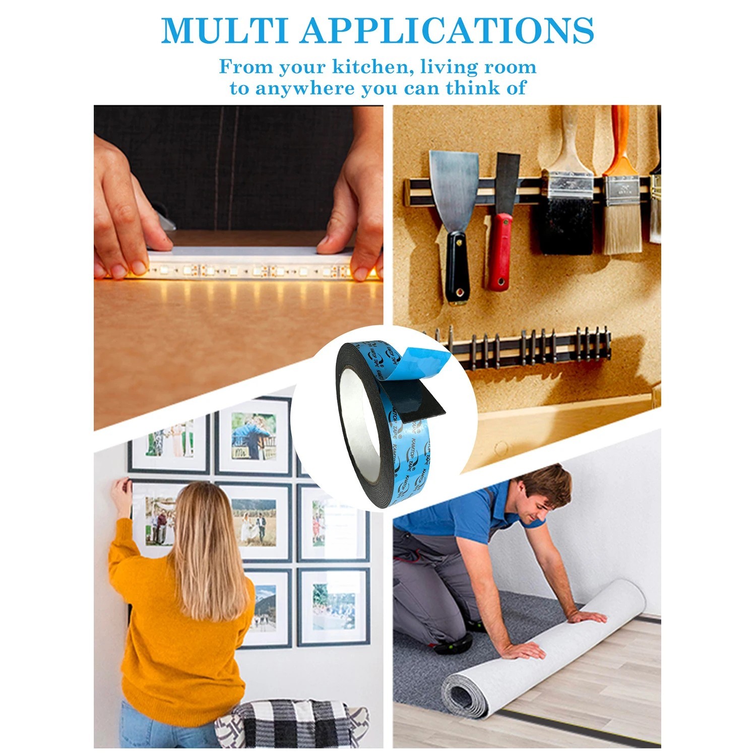3M VHB 5925 Double Sided Tape Heavy Duty Mounting Tape for Car, Home and Office