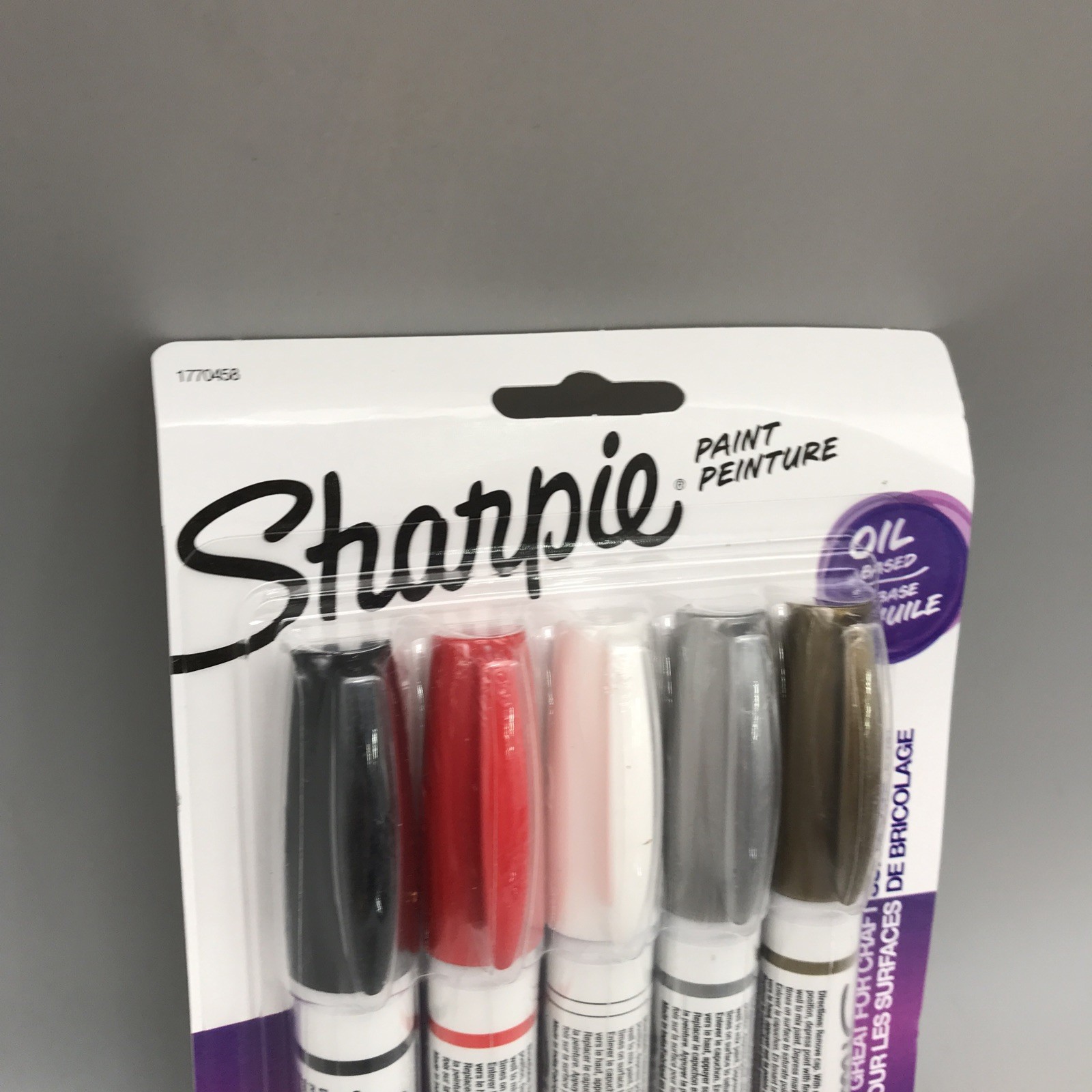 Sharpie 1770458 Oil Based Paint Marker, Assorted Colors, Pack of 5 Brand New
