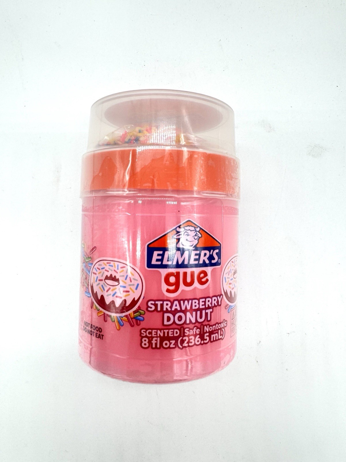 Elmer’s Gue Pre-Made Slime 8oz W/Mix-Ins-Strawberry Donut